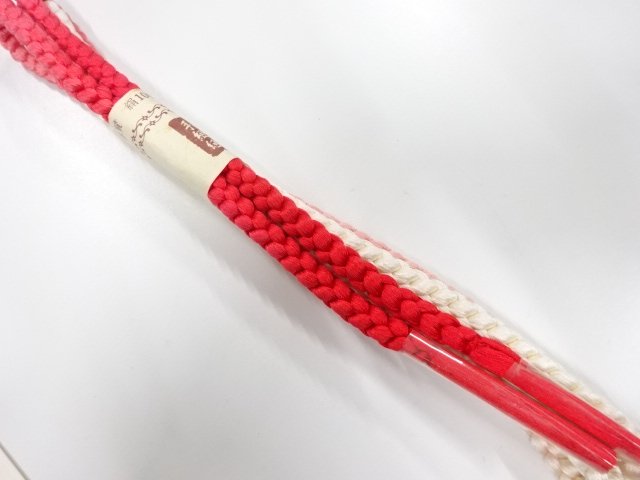 JAPANESE KIMONO / UNUSED HAND-TIED OBIJIME